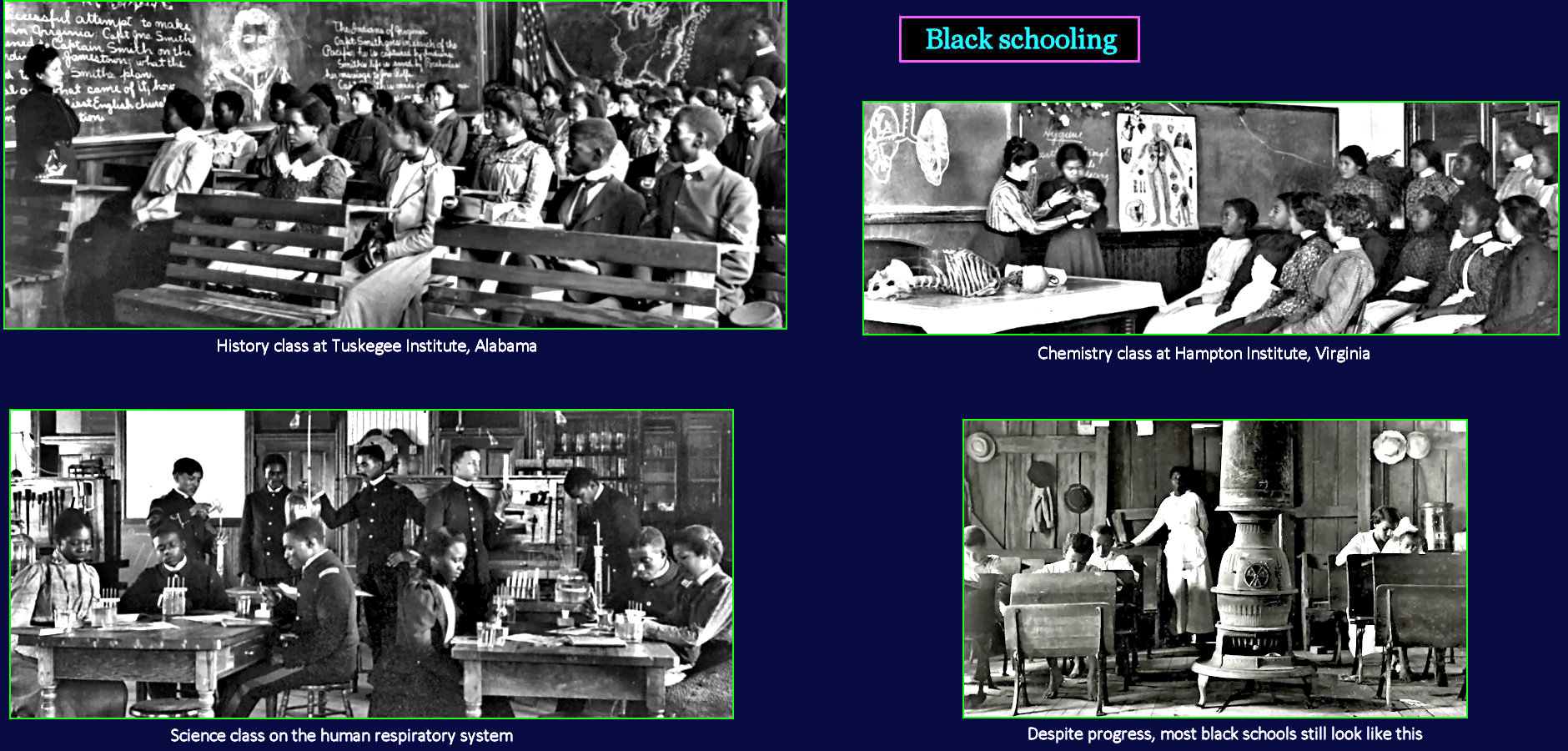 Schools for Blacks, 1910